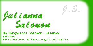 julianna salomon business card